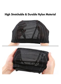 SYOSI Mesh Dome Wig Cap for Making Wigs, Perfect for Beginner Sewing 5x5 Lace Closure, Stretchable Hairnet with Wide Elastic Band  - Image 5