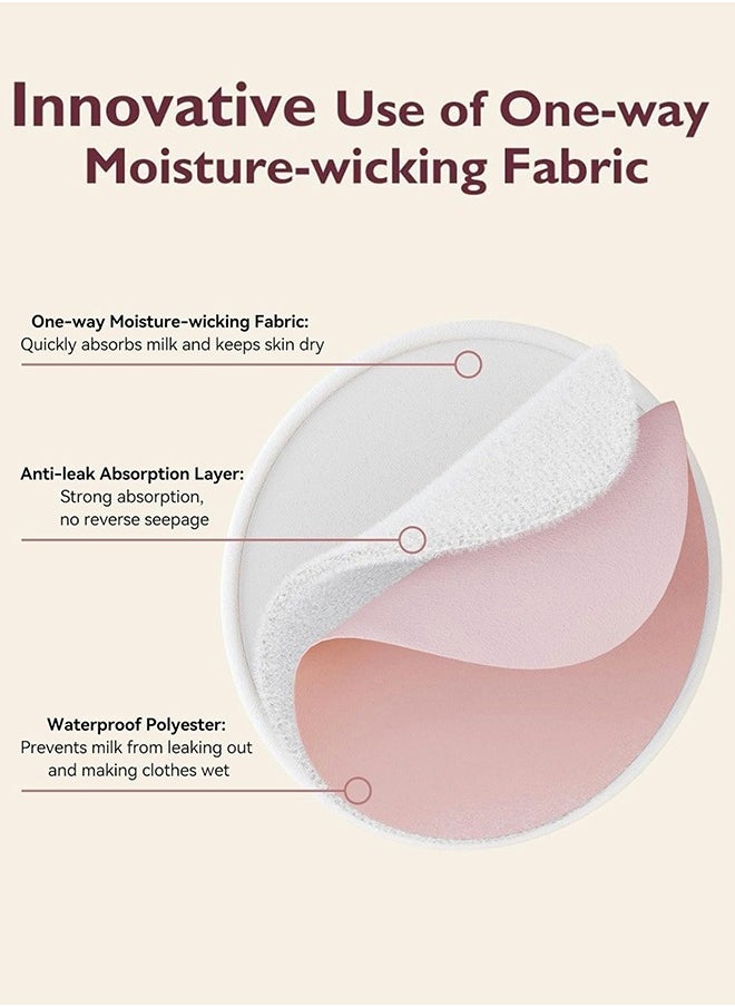 Momcozy Pack Of 6 Reusable Absorbent Fabric And 3-layer Washable Breast Nursing Pads With Dry And Wet Separation Bag And Wash Bag  - Image 2