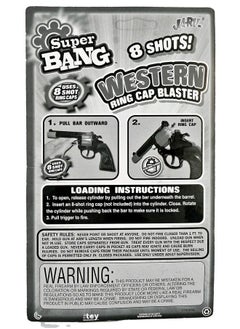 Ja-Ru Cap Gun Western Wild West Super Bang (6 Units Bulk) Quality Plastic Great Bang Party Favors Supplies For Kids. 913-6P  - Image 3