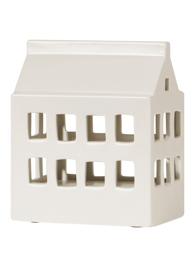 AS SEEN ON TV LED table decoration battery operated house ceramic white 16 cm 