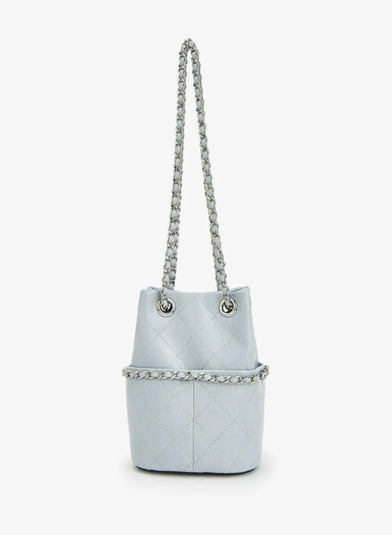سيليست Quilted Bucket Bag With Chain Strap