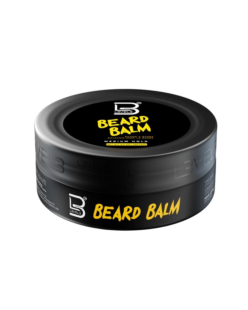Level 3 Beard Balm - Leave-In Conditioner and Softener for Men - Deep Massage Care - Image 1