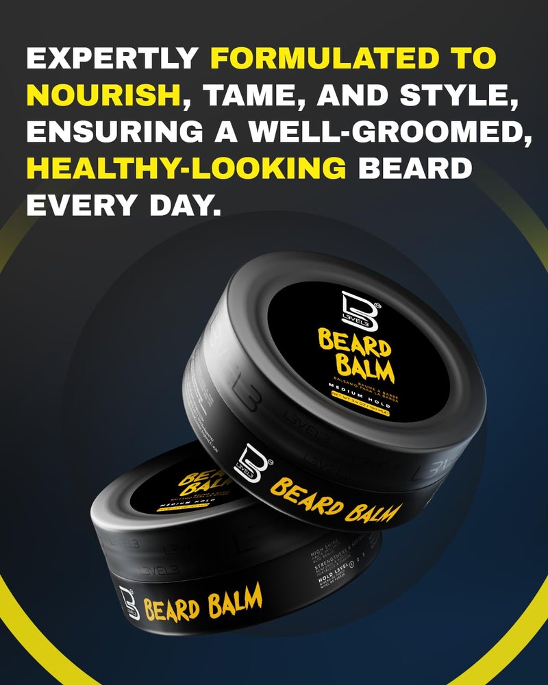 Level 3 Beard Balm - Leave-In Conditioner and Softener for Men - Deep Massage Care - Image 5