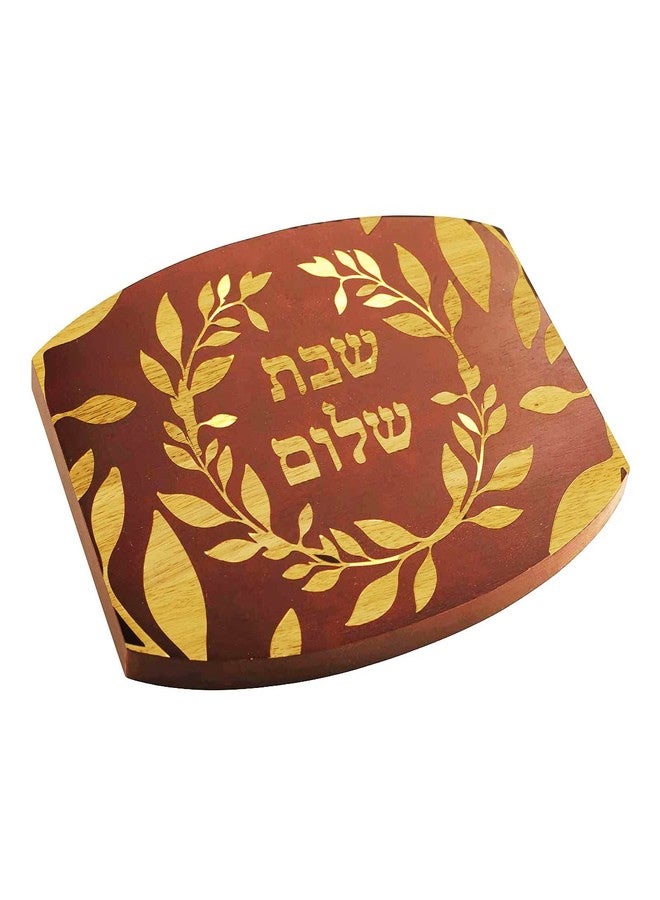 Rite Lite Challah Board with Etched Flower Design Shabbat Bread Board- Perfect Jewish Home Gift (Etched Flower Design) - Image 4
