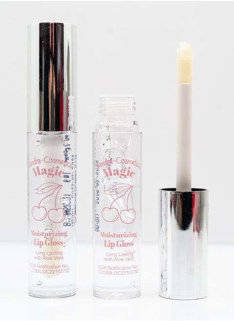 Magic Moisturising Lip Gloss with Aloe Vera, Long Lasting - 6ml