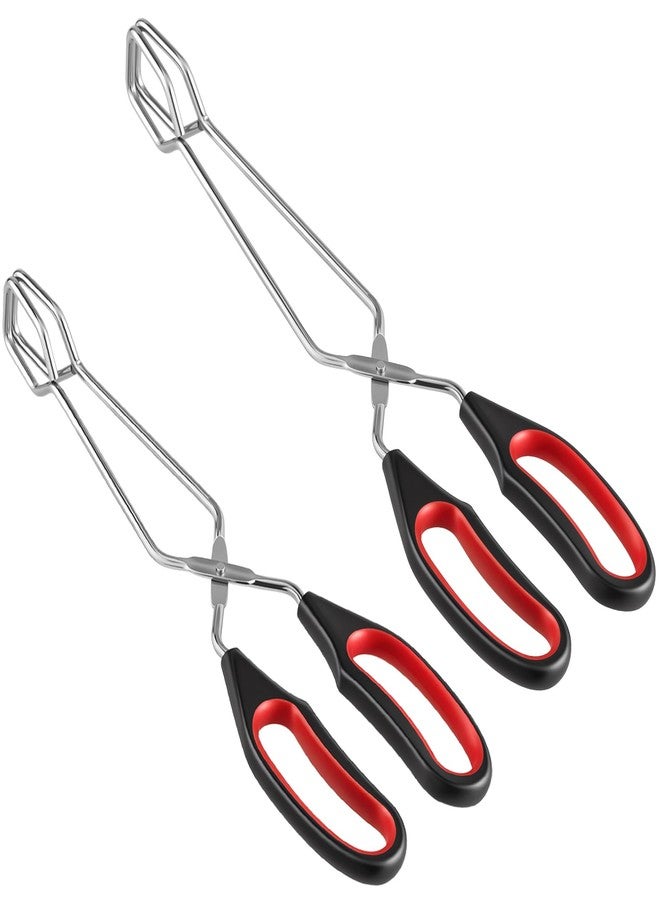WHTCHSU 2-Pcs Stainless Steel Scissor Tongs, 9.25-Inch and 11-Inch set Kitchen cooking grilling tongs - Image 1