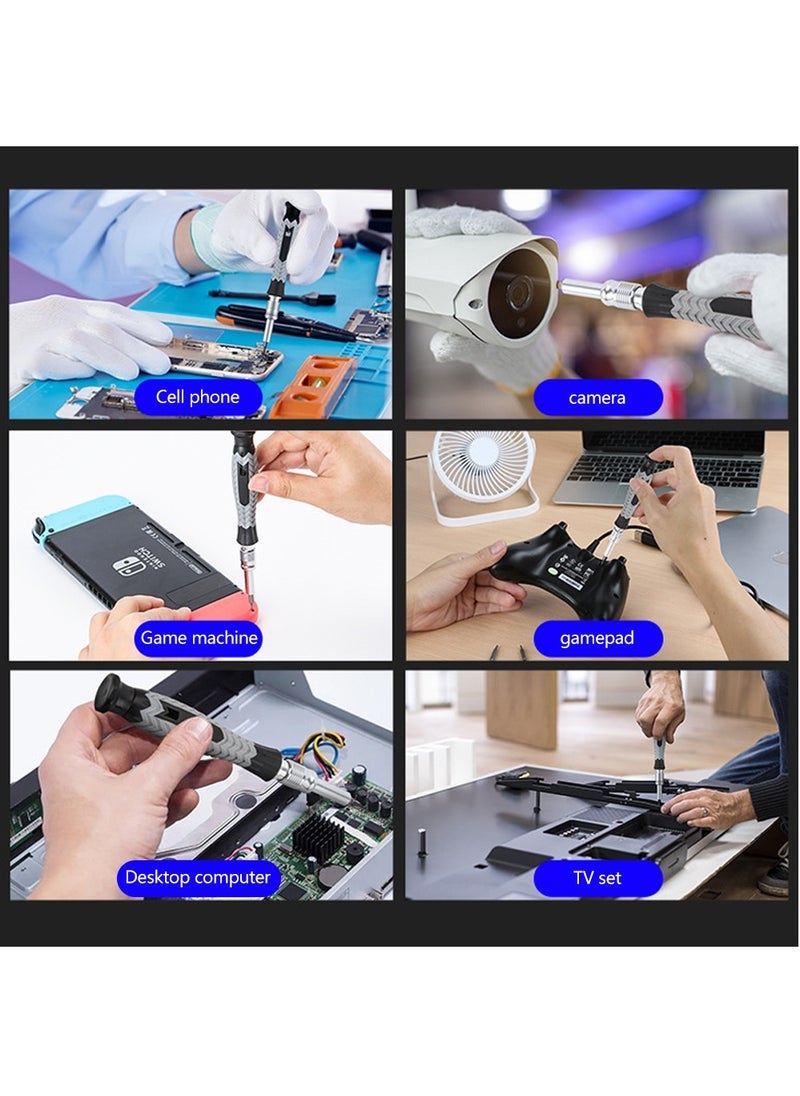 كينجس دون 126 في 1 متعددة الوظائف الدقة مفك مجموعة المغناطيسي بت أداة إصلاح كيت الهاتف المحمول ووتش مفك مفك الكمبيوتر ( رمادي ) - Image 5