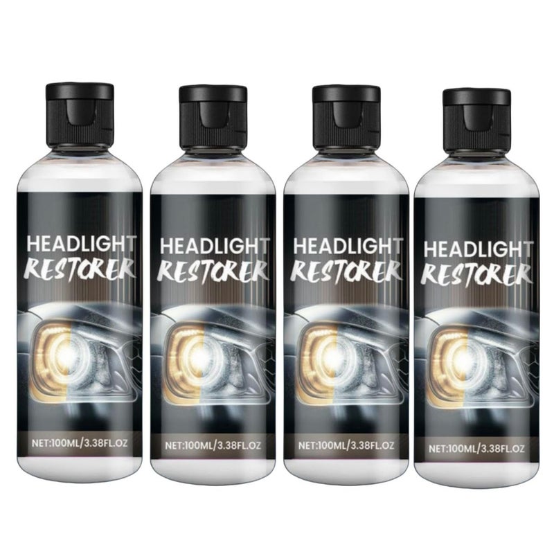 Scentora Advance Headlight Cleaning Spray DIY Automobile Car & Bike Headlight Lens & Glass Restorer Cleaner, Restores Cloudy, Dull, Yellowed Headlights (4) - Image 1