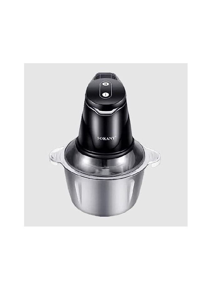 sokany Sokany Food Grinder and Chopper, with 2 Liter Stainless Steel Bowl, 400 Watt (Model SK-7020)  - Image 1