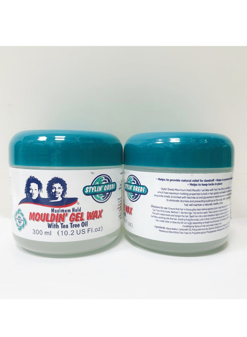 ستيلين دريدز Dredz Mouldin Gel Wax,Olive Hair Care Professional Styling Wax 300 Ml - Image 5