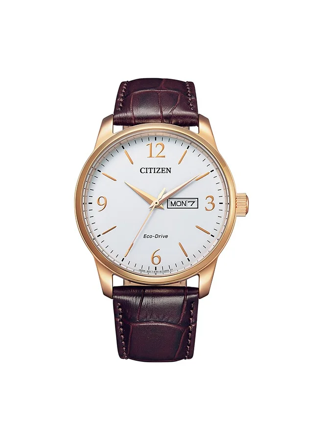 CITIZEN Calf Leather Analog Watch BM8553-16A - 41.8 mm