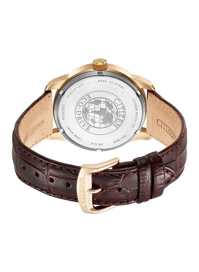 CITIZEN Calf Leather Analog Watch BM8553-16A - 41.8 mm
