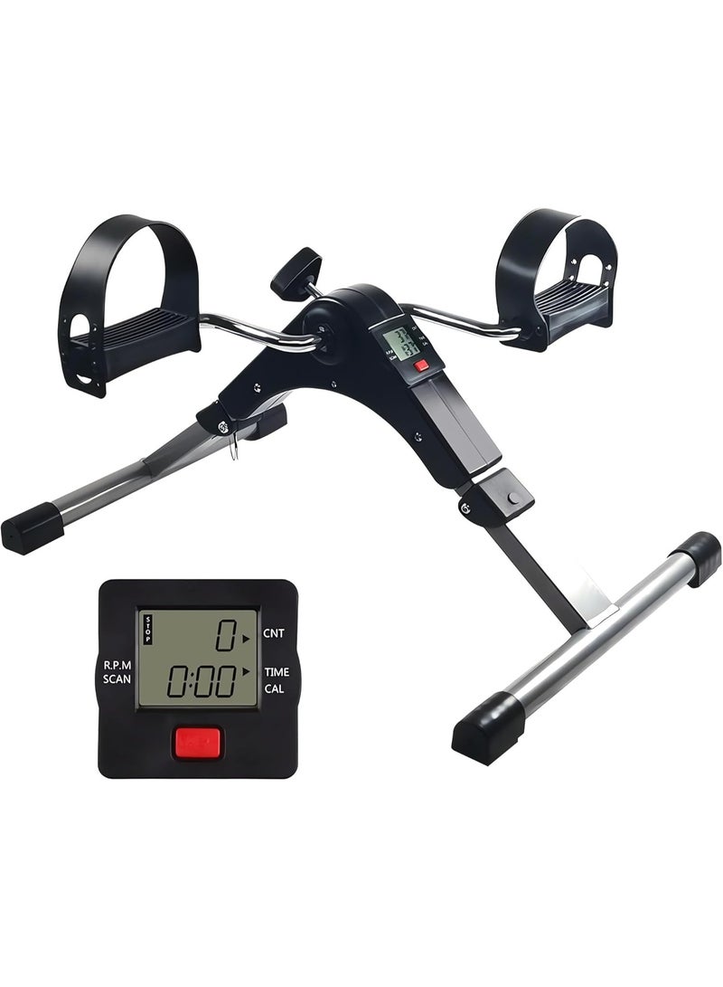 Mini folding exercise bike – pedal exerciser for legs and arms – suitable for home, office, and seniors - Image 1