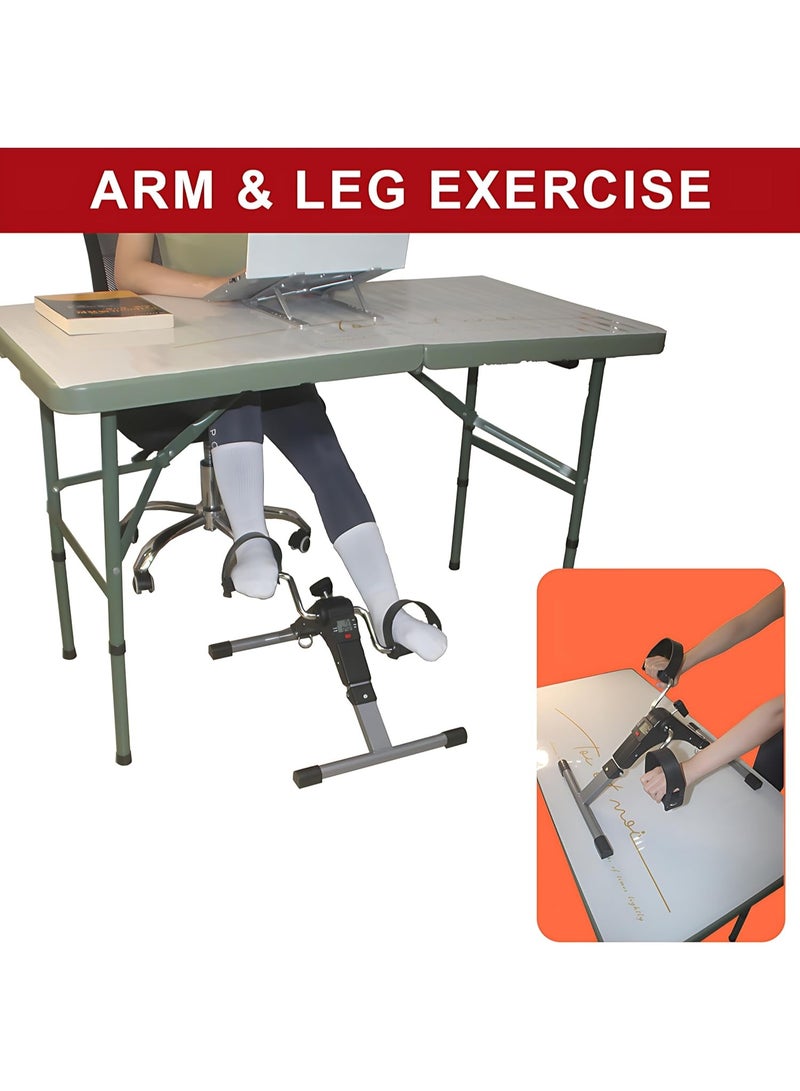 Mini folding exercise bike – pedal exerciser for legs and arms – suitable for home, office, and seniors - Image 3