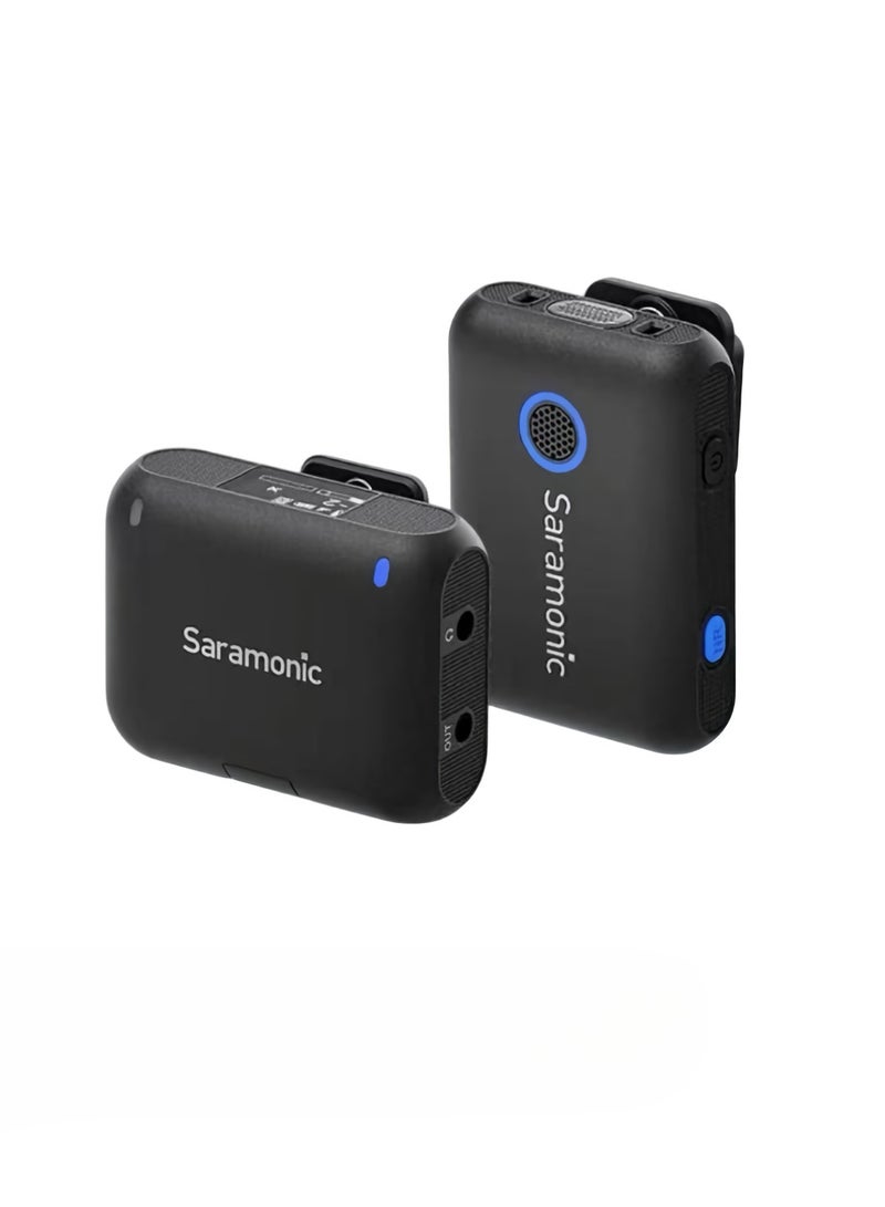 سارامونيك ميكروفون لاسلكي Blink500 B2، ميكروفون مكبر صوت عالي التحمل، ميكروفون راديو لتقليل الضوضاء، نظام ميكروفون لاسلكي للهواتف المزودة بكاميرات وأجهزة الكمبيوتر، (سحب واحد وواحد) - Image 1