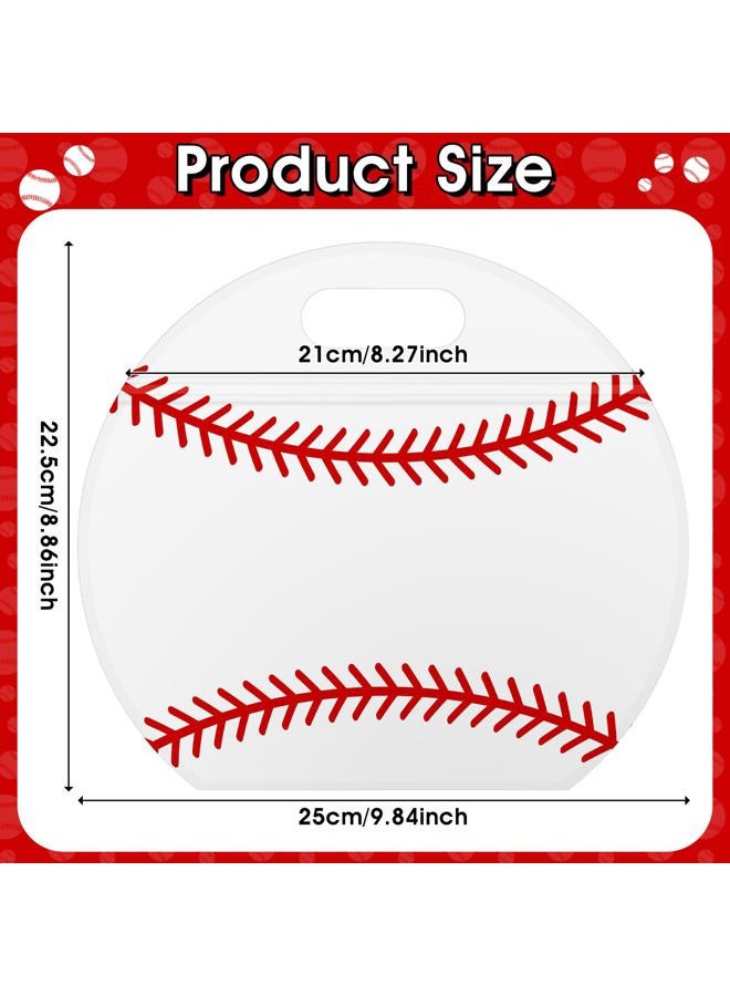 AKAIXI 24pcs Baseball Candy Bags with Handles Reusable Sealed Treat Bags, Stand-up Bottom Snack Bags for Baseball Coach Sport Team and Baseball Mom, Party Favor Birthday Gifts Supplies - Image 2
