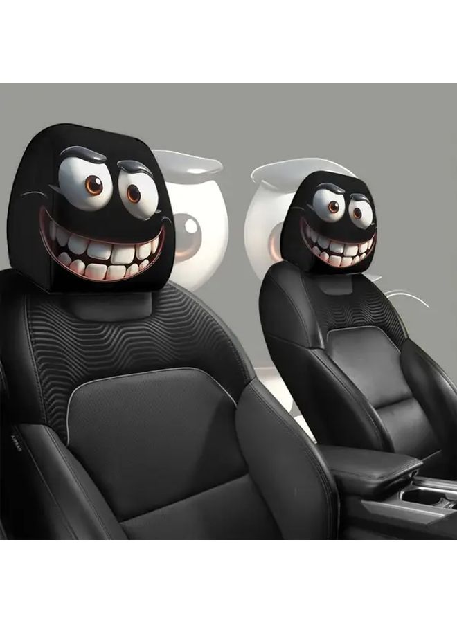 Universal Elastic Novelty Headrest Covers 2pcs Set For Automobiles - Image 2
