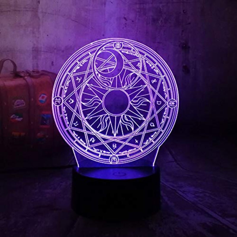 تغيير لون LED الديكور بارد جميلة الكرتون ماجيك صفيف 3D LED ضوء الليل لون الجدول مصباح عيد الميلاد الوهم 7 اللون تغيير - Image 1