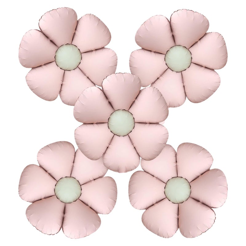 PLAP Flowers Birthday Party Balloons Daisies Happy Birthday Party Decorations (Pink) - Image 1