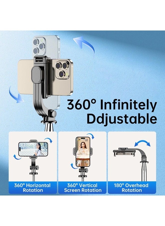 Eleish - Selfie Stick - 170cm Phone Selfie Stick Tripod with Remote Control Portable Rotate Phone Holder Extendable Tripod Stand Compatible with iPhone Android Smartphone - Image 1