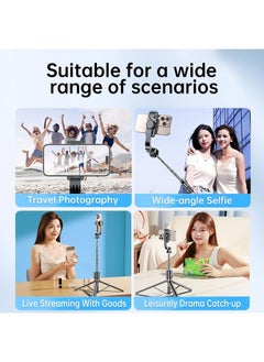 Eleish Selfie Stick - 170cm Phone Selfie Stick Tripod with Remote Control Portable Rotate Phone Holder Extendable Tripod Stand Compatible with iPhone Android Smartphone  - Image 5