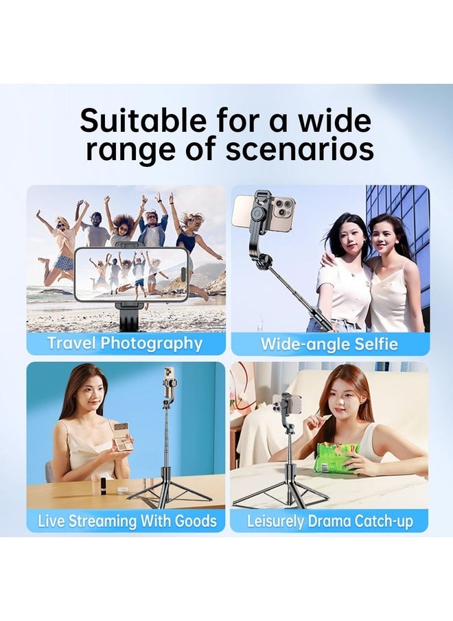 Eleish - Selfie Stick - 170cm Phone Selfie Stick Tripod with Remote Control Portable Rotate Phone Holder Extendable Tripod Stand Compatible with iPhone Android Smartphone - Image 1