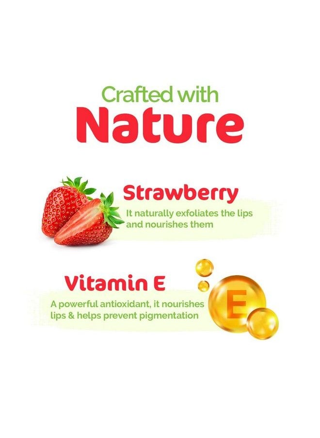 Mamaearth - Nourishing Lip Balm Tinted 100% Natural With Vitamin E And Strawberry 4 G - Image 1