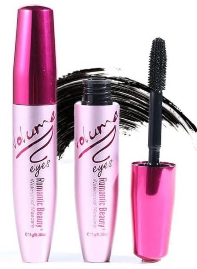 Volume Waterproof Mascara – Smudge-Proof, Long-Lasting Formula for Bold, Defined Lashes – Deep Black Color with Clump-Free Application – Sweat & Humidity Resistant – All-Day Wear for a Flawless Look - Image 1