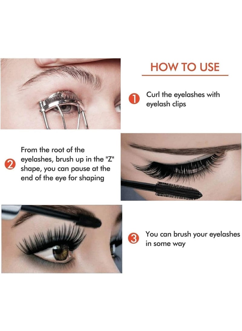 Volume Waterproof Mascara – Smudge-Proof, Long-Lasting Formula for Bold, Defined Lashes – Deep Black Color with Clump-Free Application – Sweat & Humidity Resistant – All-Day Wear for a Flawless Look - Image 2