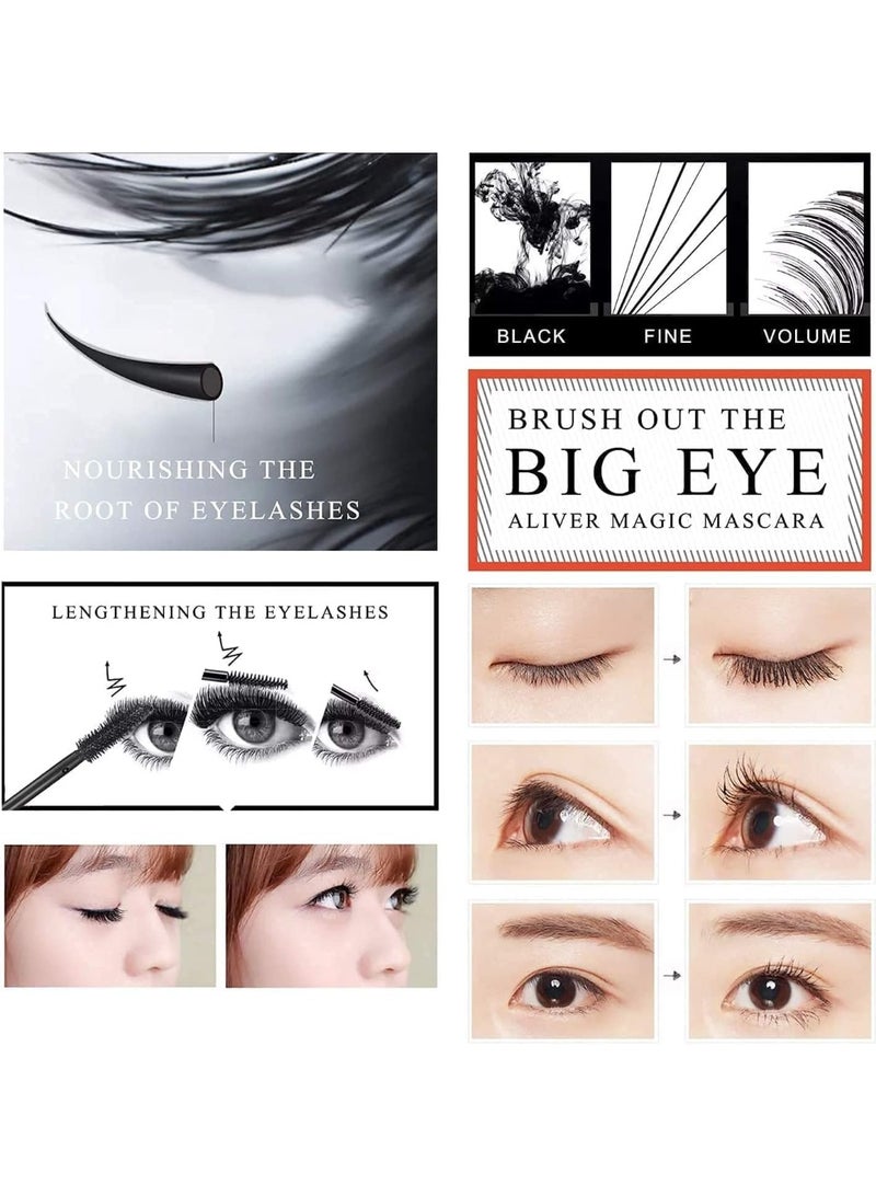 Volume Waterproof Mascara – Smudge-Proof, Long-Lasting Formula for Bold, Defined Lashes – Deep Black Color with Clump-Free Application – Sweat & Humidity Resistant – All-Day Wear for a Flawless Look - Image 3