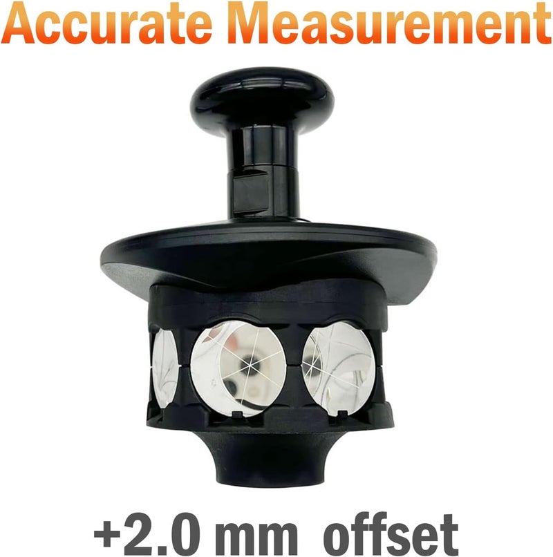 LS2015 360 Degree Reflective Prism Compatible with Trimble Total Station with 10cm Extending Pole and Storage Bag, 360° Total Station Prism 360° Total Station Prism Reflector - Image 5