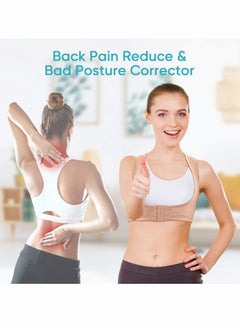Y&D Back Correction Strap, Adjustable Hunched Posture Corrector Belt, Adult Upper Brace, Bra Chest Support Belt for Humpback Straight Holder Correction, Beige (1PCS Beige,L)  - Image 4