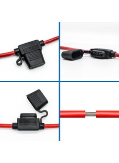 Generic Qizpcer 10 Gauge Fuse Holder - 10 AWG Inline Fuse Holder with 40 AMP ATC Blade Fuses (4pack)  - Image 4