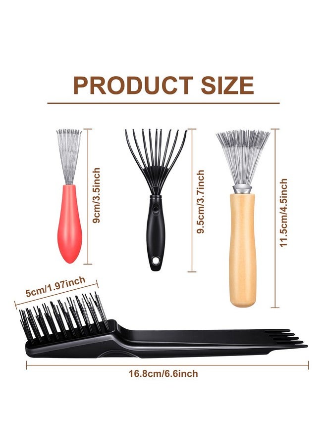 Patelai - 5-Piece Comb Cleaner Set - Rake, Brush And Tool For Removing Hair, Dust From Different Combs, Ideal For Home And Salon Use - Image 1