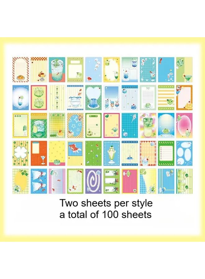 Set Of 4 Ancient Style Notebooks With Tear Off Pages Non Sticky Bright Colors - Image 4