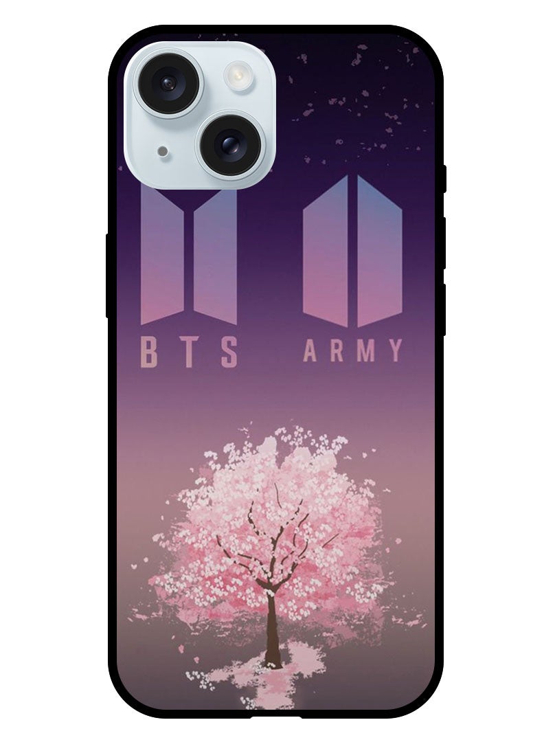 Theodor غلاف واقي ضد الخدوش ومقاوم للصدمات لهاتف آيفون 15 لجيش BTS - Image 1