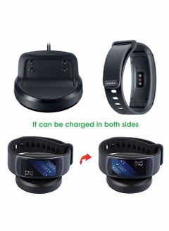 Excefore Charger for Gear Fit 2, Replacement USB Charging Dock Cradle Cable Samsung Fit2 Pro SM-R365 SM-R360 (Black)  - Image 3