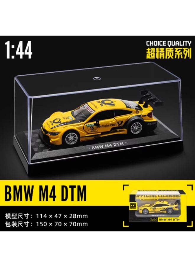 نموذج سيارة بي إم دبليو M4 DTM بمقياس 1:44 مصنوع من معدن الزنك مع صندوق عرض أكريليكي - Image 1
