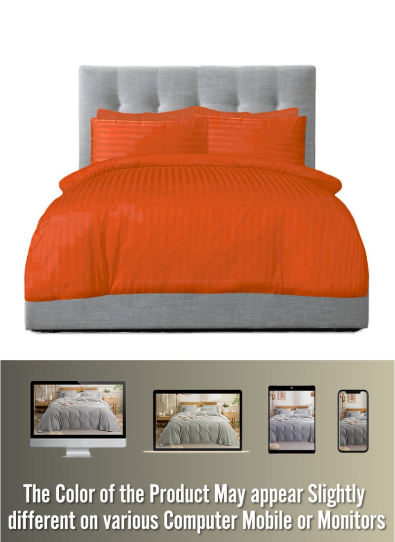 Blueberry 6 Pieces King Size Duvet Cover Set - Includes 1 Duvet Cover (220x240cm), 1 Fitted Sheet (180x200+30cm), 4 Pillow Cases - Image 3