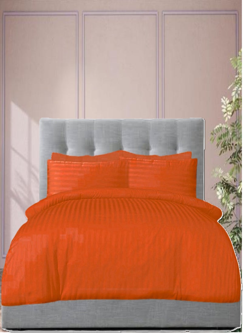 Blueberry 6 Pieces King Size Duvet Cover Set - Includes 1 Duvet Cover (220x240cm), 1 Fitted Sheet (180x200+30cm), 4 Pillow Cases - Image 1