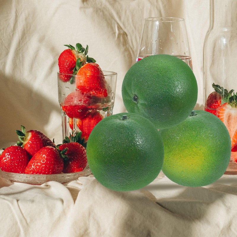 6Pcs Realistic Orange Fruit Decor Models For Kitchen Photo Styling - Image 5