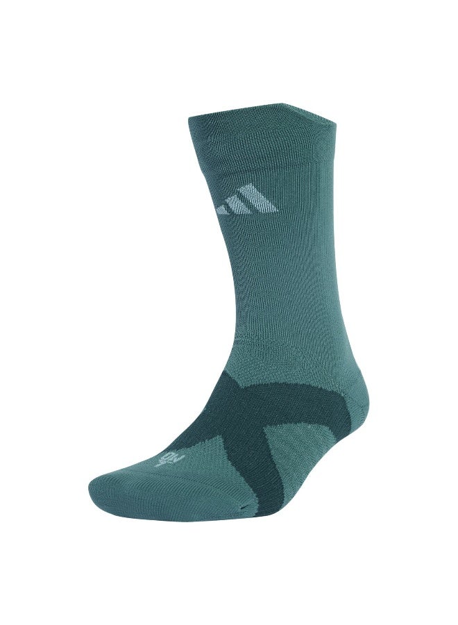 Adidas RUNxCLIMA Sock Green Running For Unisex 2 - 3.5 - Image 1