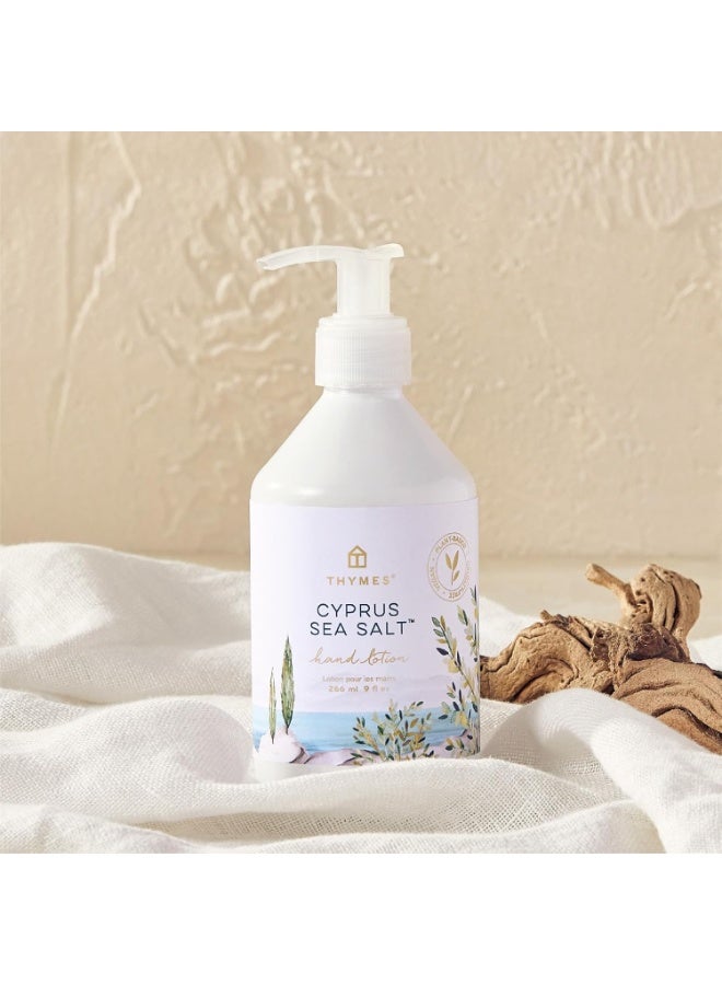 Thymes Moisturizing Hand Lotion for Dry Skin - Moisturizer for Beauty and Personal Care - Luxury Hand Lotion for Women & Men with Shea Butter & Aloe Vera (Cyprus Sea Salt, 9 fl oz) - Image 2