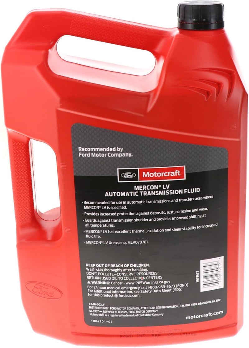 Motorcraft MERCON LV Automatic Transmission Fluid - 5 Quarts (4.73L) - Image 3
