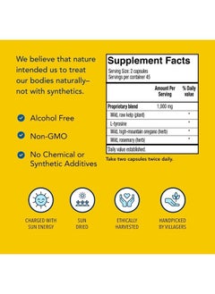 North American Herb & Spice Thyroset - 90 Capsules - Wild Kelp & Herbs Blend - Healthy Thyroid Support - Contains Trace Minerals, Natural Iodine, Antioxidants & Amino Acids - 45 Servings  - Image 4