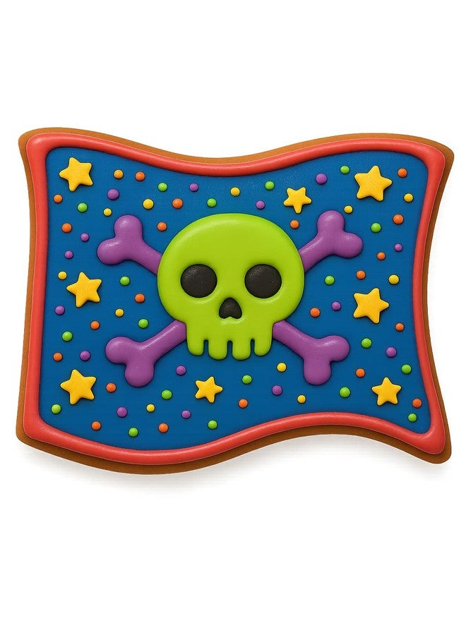 Mighty Gadget Pirate Flag Cookie Cutter - 4x3.38 Inches, Perfect for Nautical and Pirate-Themed Baking - Image 2