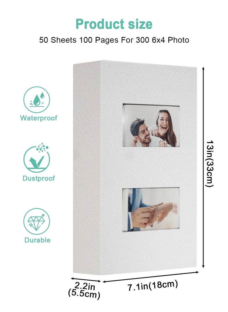 هومار كيت ألبوم صور من الكتان 6 × 4، ألبوم صور صغير يحمل 200 جيب، ألبوم صور سهل الفتح لصور 4 × 6 3.5 × 5.5، كتاب صور 4 × 6 هدية مثالية لعيد الحب وحفلات الزفاف والتخرج وأعياد الميلاد - Image 3