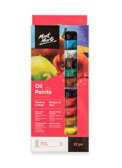 Mont Marte 12-Piece Signature Oil Paint Set 12ml Content Per Tube  - Image 2