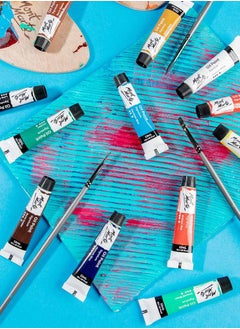 Mont Marte 12-Piece Signature Oil Paint Set 12ml Content Per Tube  - Image 4