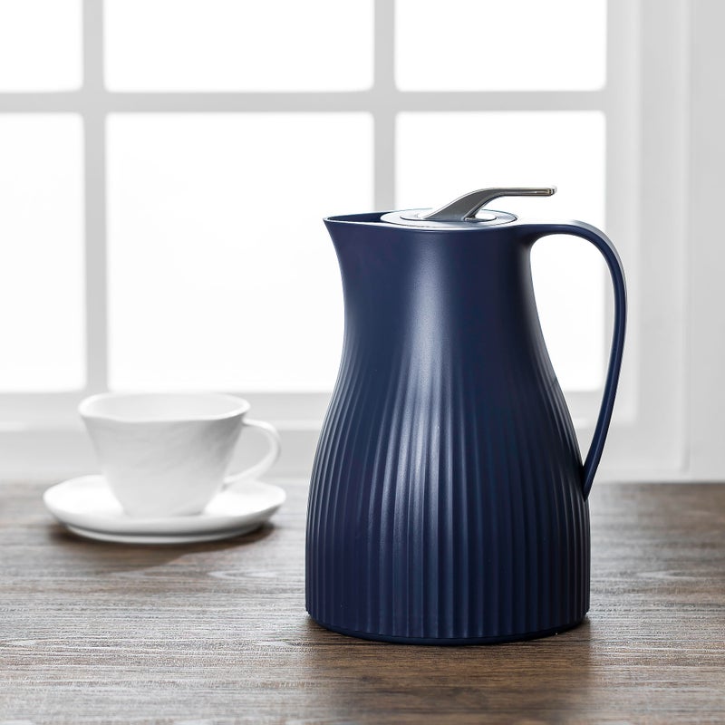 Dallaty Dallety Plastic Vacuum Flask Bear Dark Blue 1L - Image 5